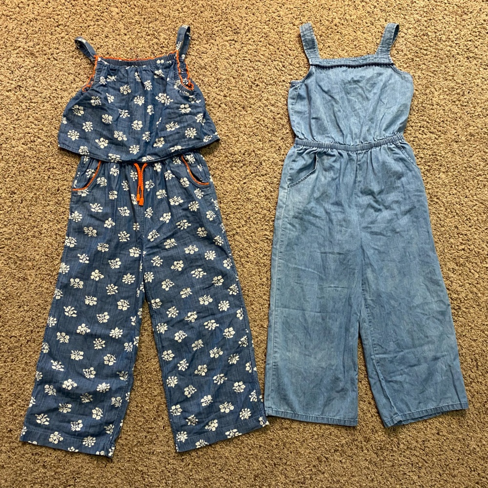 Girls Boden Jumpsuit and Cat & Jack Jumpsuit